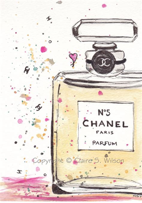 audrey chanel ink designs|Chanel No 5 Art .